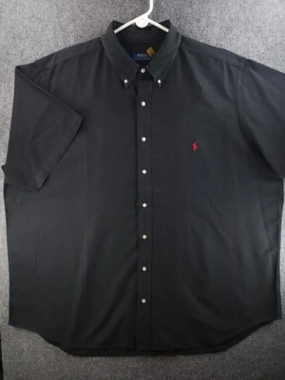 Polo Ralph Lauren 2XL Polo Ralph Lauren Logo Short Sleeve Button-Down Men Black